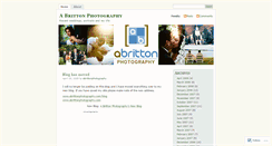 Desktop Screenshot of abrittonphotography.wordpress.com