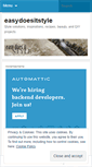 Mobile Screenshot of easydoesitstyle.wordpress.com