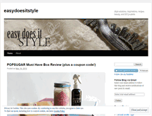 Tablet Screenshot of easydoesitstyle.wordpress.com