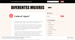 Desktop Screenshot of diferentesmujeres.wordpress.com