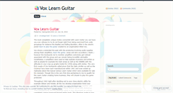 Desktop Screenshot of learnguitar2014.wordpress.com