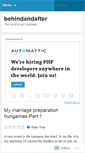 Mobile Screenshot of behindandafter.wordpress.com