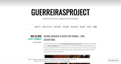 Desktop Screenshot of guerreirasproject.wordpress.com