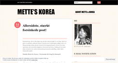 Desktop Screenshot of metteskorea.wordpress.com