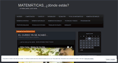 Desktop Screenshot of matematicas1esomaristas.wordpress.com