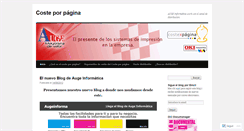 Desktop Screenshot of costeporpagina.wordpress.com