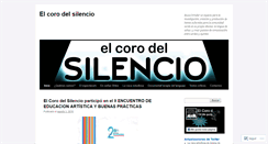 Desktop Screenshot of corodelsilencio.wordpress.com