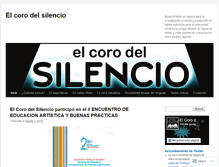 Tablet Screenshot of corodelsilencio.wordpress.com