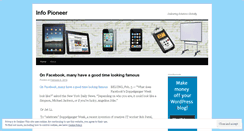 Desktop Screenshot of infopioneer.wordpress.com