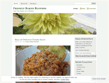Tablet Screenshot of freshlybakedblondes.wordpress.com