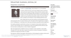 Desktop Screenshot of edwardsaidsymposium.wordpress.com