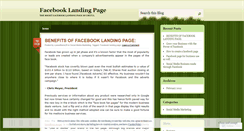 Desktop Screenshot of facebooklandingpage2.wordpress.com
