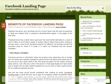 Tablet Screenshot of facebooklandingpage2.wordpress.com
