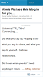 Mobile Screenshot of aimiewallace.wordpress.com