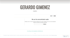 Desktop Screenshot of gerardogimenez.wordpress.com
