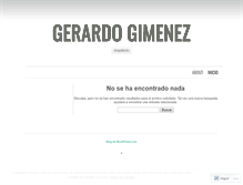 Tablet Screenshot of gerardogimenez.wordpress.com