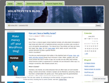 Tablet Screenshot of holisticpets.wordpress.com