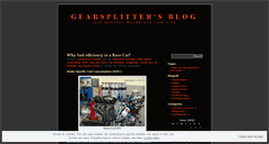 Desktop Screenshot of gearsplitter.wordpress.com