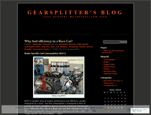 Tablet Screenshot of gearsplitter.wordpress.com
