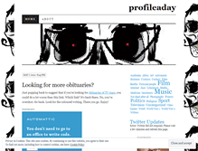 Tablet Screenshot of profileaday.wordpress.com