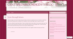 Desktop Screenshot of centeredaroundkids.wordpress.com