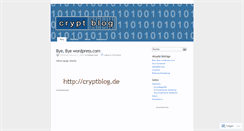 Desktop Screenshot of cryptblog.wordpress.com