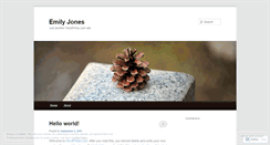 Desktop Screenshot of emilyjones.wordpress.com