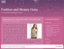 Tablet Screenshot of fashionandbeautyguru.wordpress.com