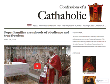 Tablet Screenshot of cathaholic.wordpress.com