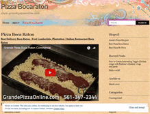 Tablet Screenshot of pizzabocaraton.wordpress.com