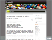 Tablet Screenshot of hellojudith.wordpress.com