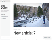 Tablet Screenshot of ericwarren.wordpress.com