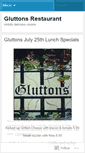Mobile Screenshot of gluttonsrestaurant.wordpress.com
