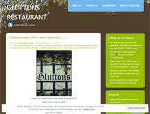 Tablet Screenshot of gluttonsrestaurant.wordpress.com