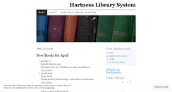 Desktop Screenshot of hartnesslibrarysystem.wordpress.com