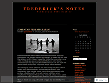 Tablet Screenshot of khalidfrederick.wordpress.com