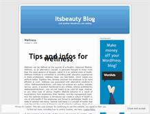 Tablet Screenshot of itsbeautyblog.wordpress.com