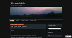 Desktop Screenshot of cumakatakata.wordpress.com