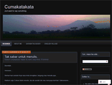 Tablet Screenshot of cumakatakata.wordpress.com