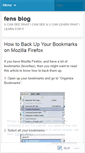 Mobile Screenshot of fensliq.wordpress.com