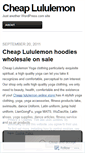 Mobile Screenshot of lululemoncheap.wordpress.com