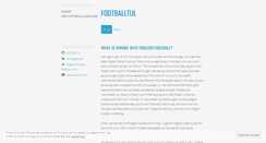 Desktop Screenshot of footballtul.wordpress.com