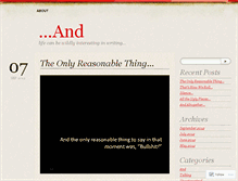 Tablet Screenshot of anditwasblog.wordpress.com
