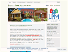 Tablet Screenshot of laurelparkmanagement.wordpress.com