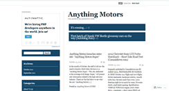 Desktop Screenshot of anythingmotors.wordpress.com