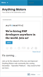 Mobile Screenshot of anythingmotors.wordpress.com