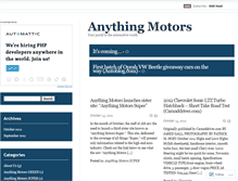 Tablet Screenshot of anythingmotors.wordpress.com