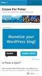 Mobile Screenshot of cruisepoker.wordpress.com