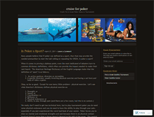 Tablet Screenshot of cruisepoker.wordpress.com