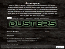 Tablet Screenshot of dustersgame.wordpress.com